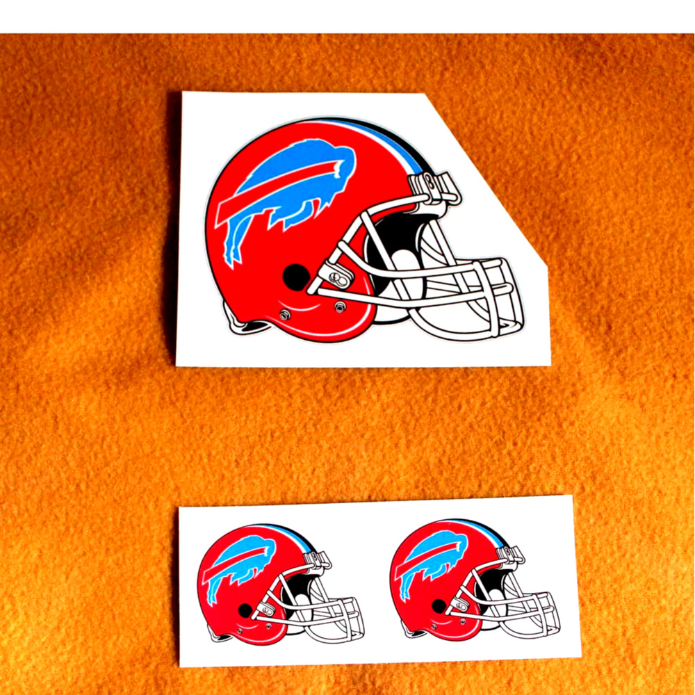 Billss Water Resistant Sticker Decal 6x4.5 in and 3x2.4 in (pack of 3)